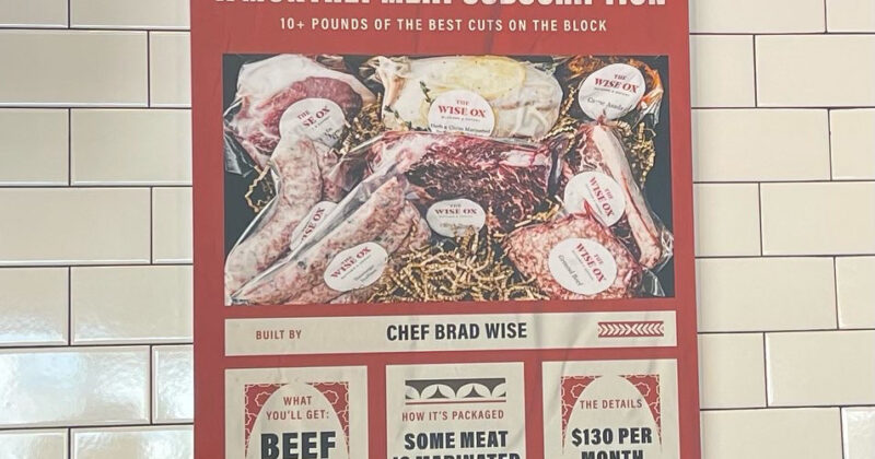 meat sign
