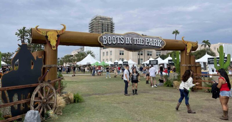 Boots in the Park 2022 entrance