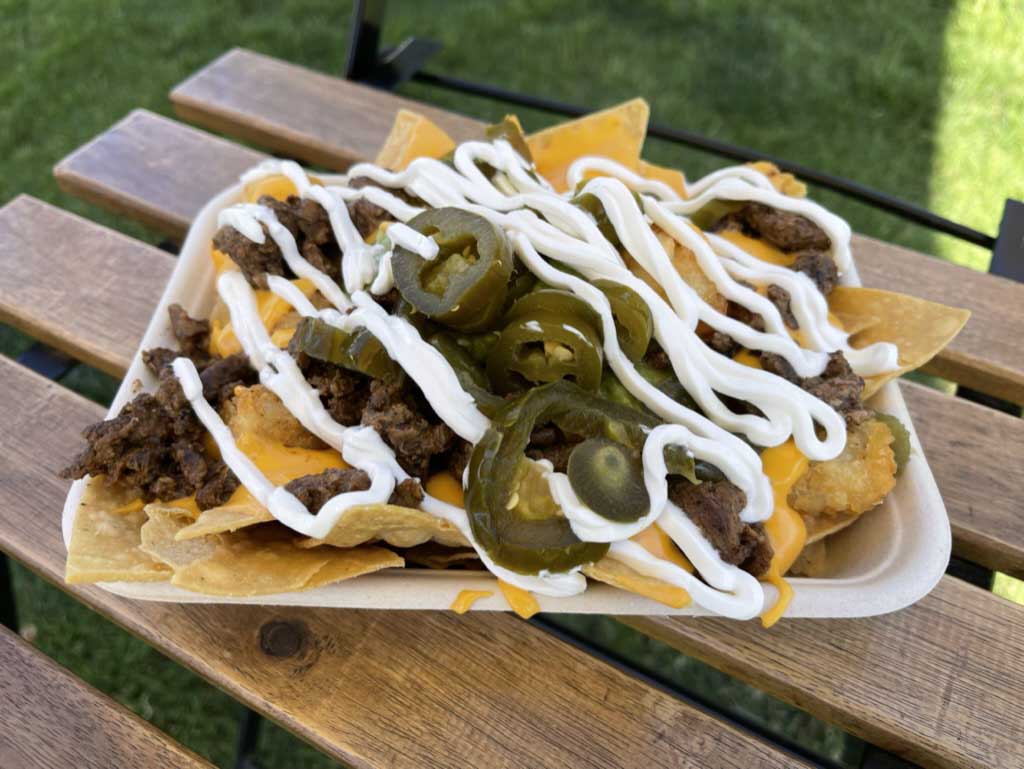 California Burrito Nachos close up