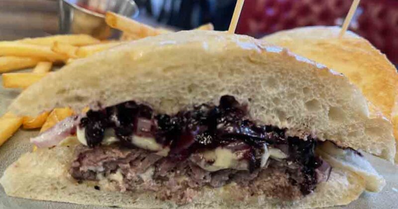 The Compass sandwich open