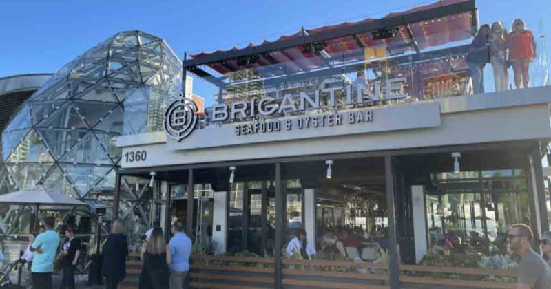 Brigantine Seafood sign