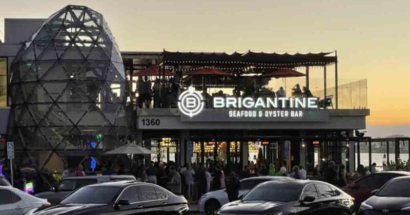 Brigantine Seafood sign out front