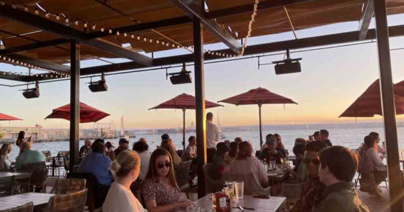 Brigantine Seafood sunset