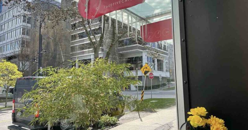 Take Five Cafe window Take Five Cafe window