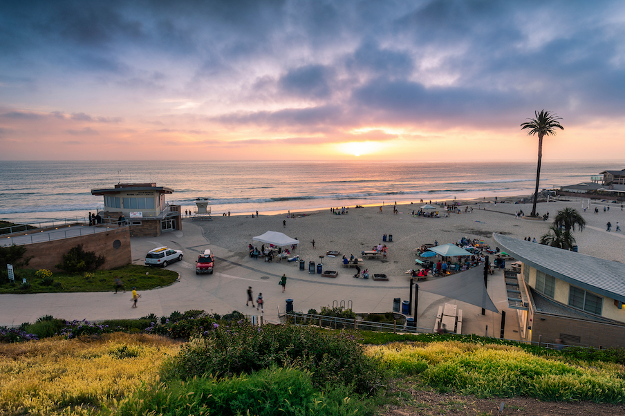 Moonlight,Beach,California