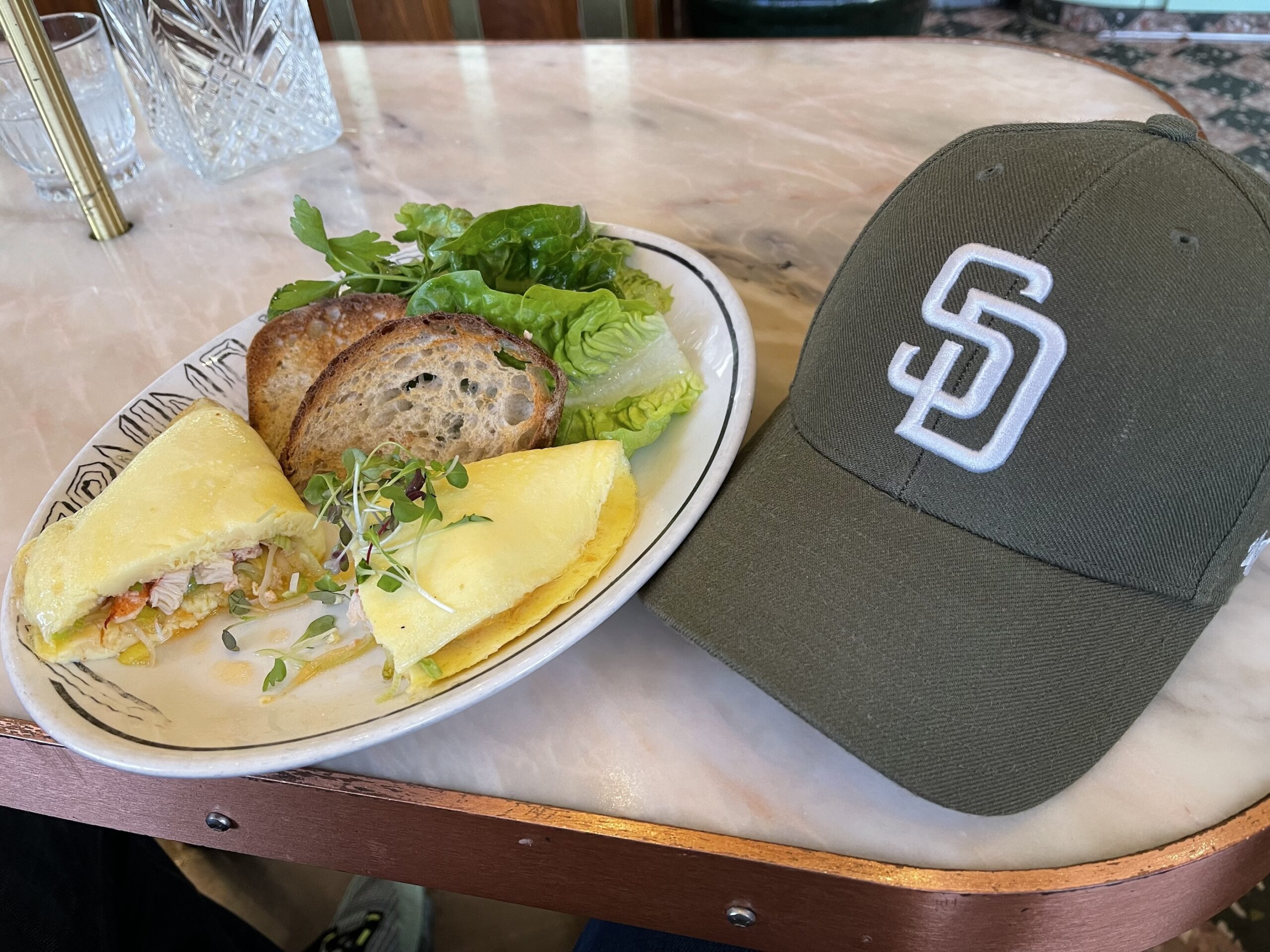 Lobster Omlette Sliced